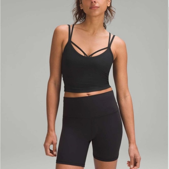 Lululemon Align Strappy Ribbed Tank Top Black Size 4 - Picture 1 of 7